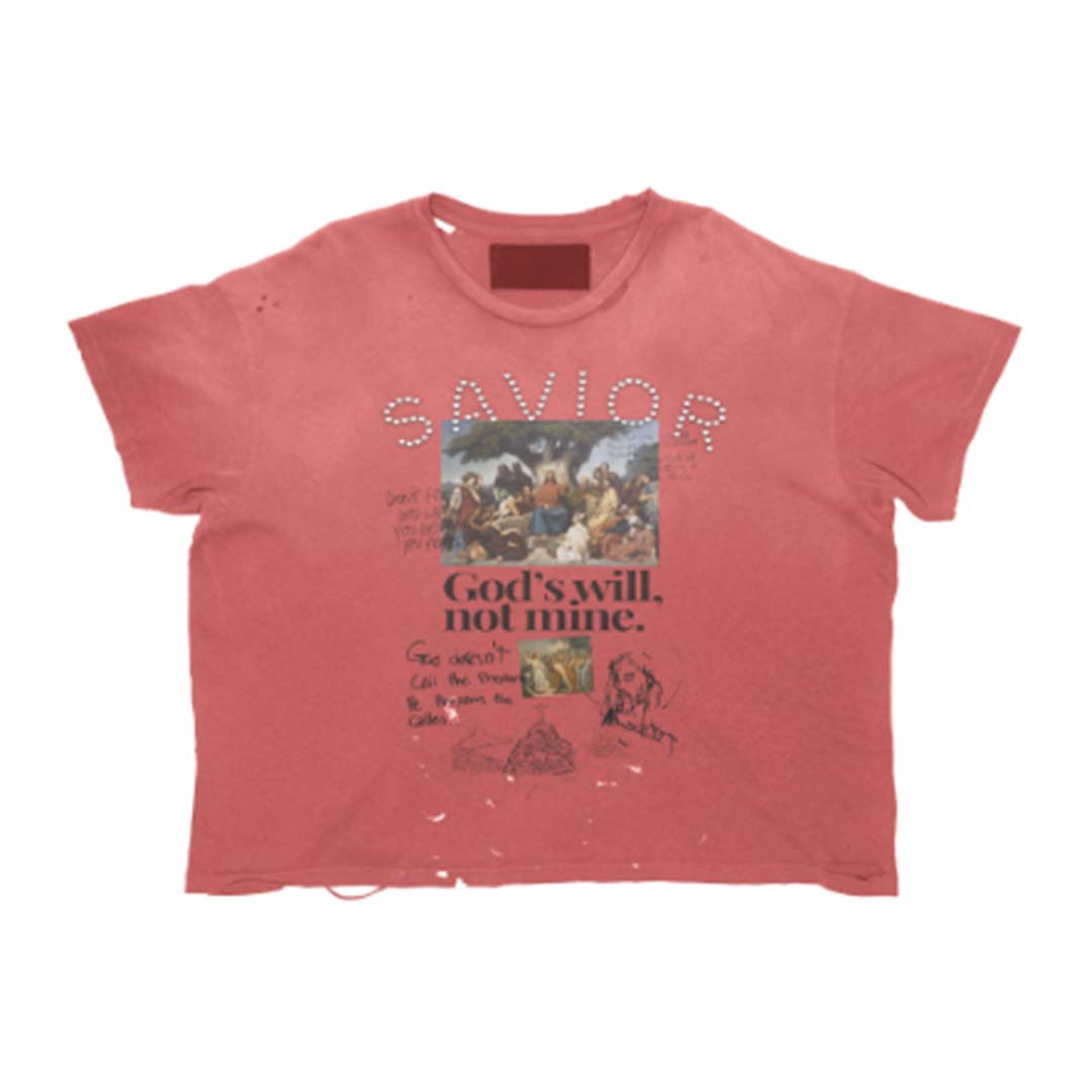 Righteous Savior Washed Red Tee by Righteous - NWAHYPE No.1 for streetwear T-Shirts in USA