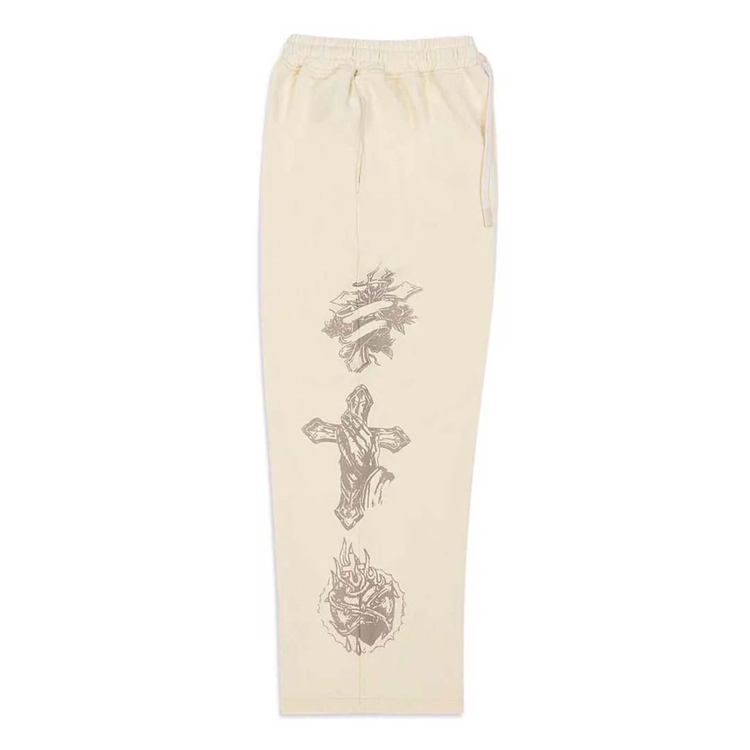 Righteous Tattoo Sweatpants Cream by Righteous - NWAHype 1 for streetwear Pants in USA