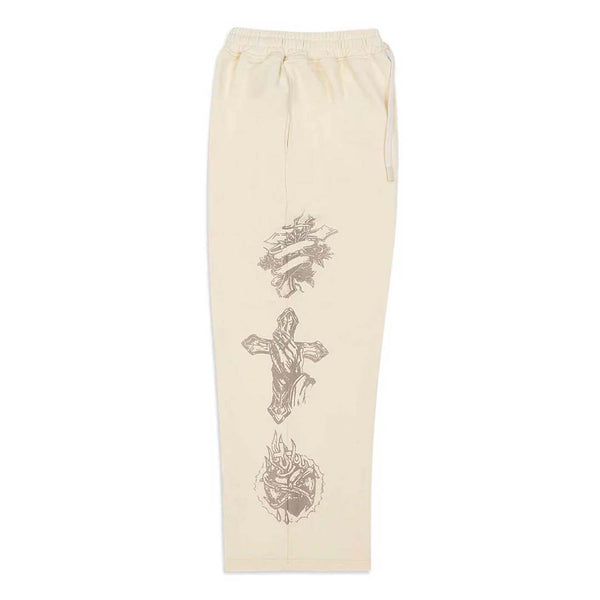Righteous Tattoo Sweatpants Cream by Righteous - NWAHype 1 for streetwear Pants in USA
