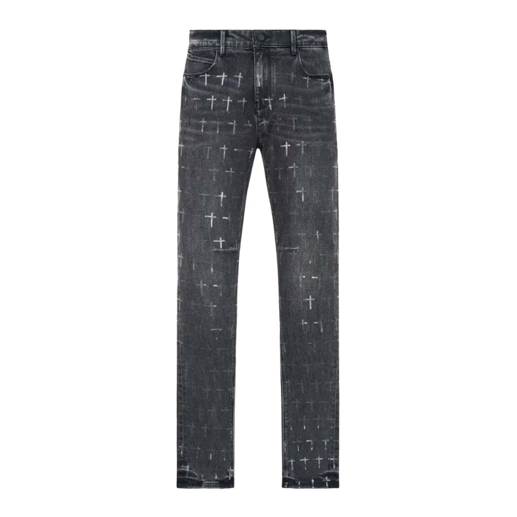 RTA Bryant Noir Coated Grey Denim Jean Pant by RtA - NWAHYPE No.1 for streetwear Pants in USA