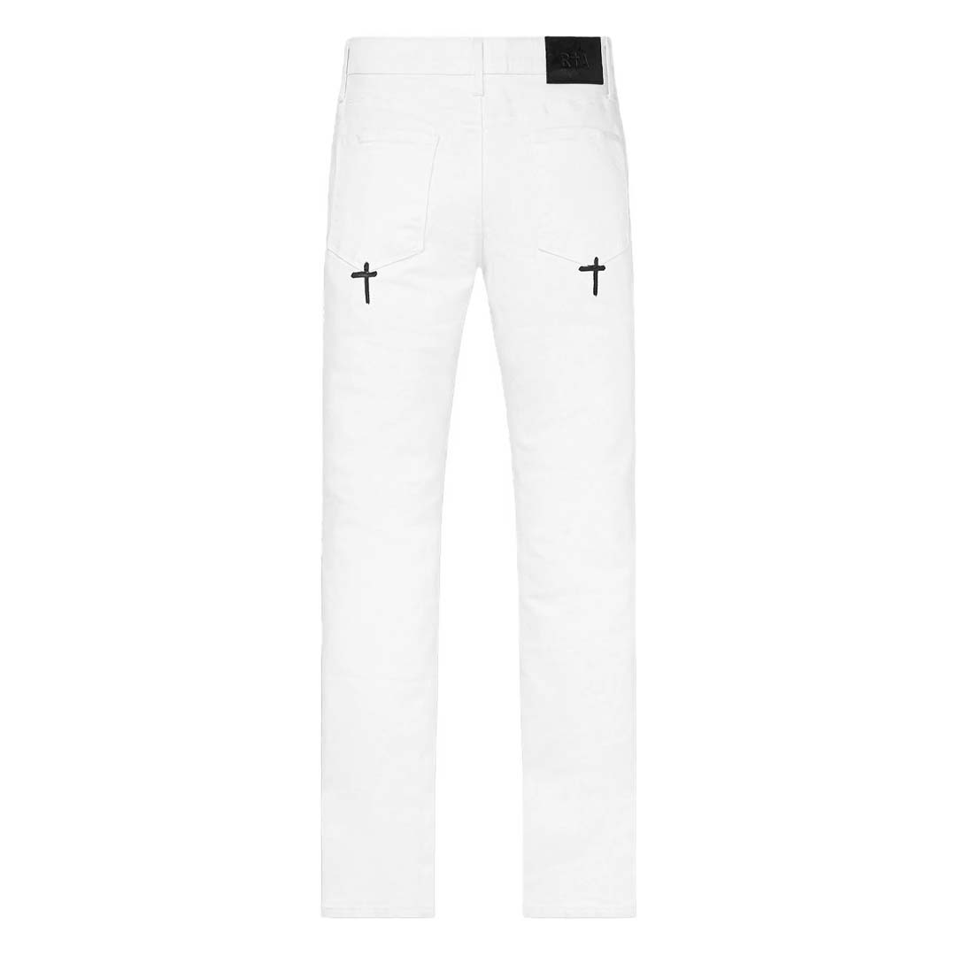 RtA Bryant Rest in Peace White Jeans by RtA - NWAHYPE No.1 for streetwear Pants in USA