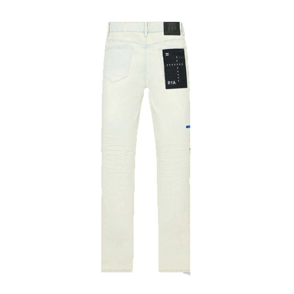 RtA Bryant Stormy Sky Cross White Jeans by RtA - NWAHYPE No.1 for streetwear Pants in USA