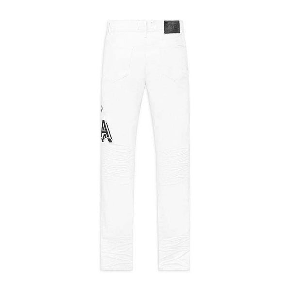 RtA Bryant White Collegiate Jeans by RtA - NWAHYPE No.1 for streetwear Pants in USA
