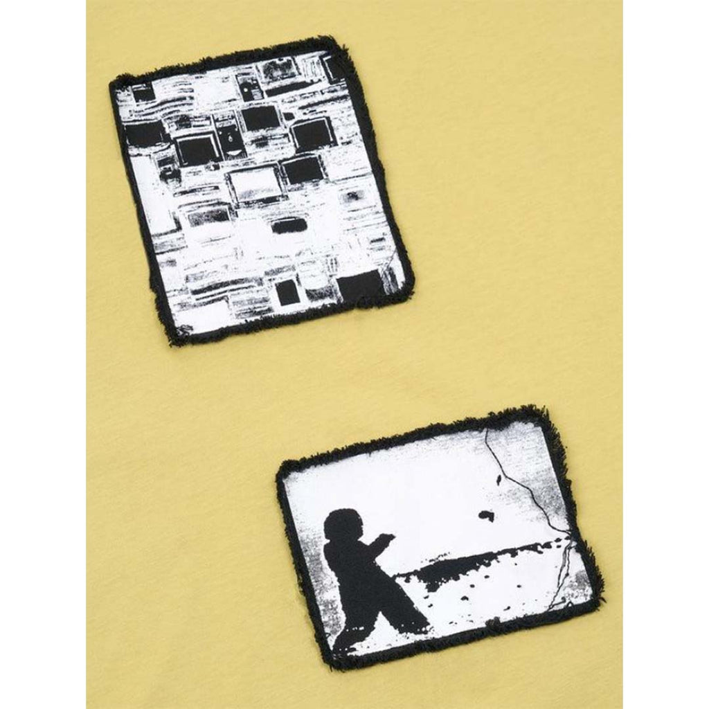RtA Colin Sage Yellow Digital Patch Oversized Tee by RtA - NWAHYPE No.1 for streetwear T-Shirts in USA