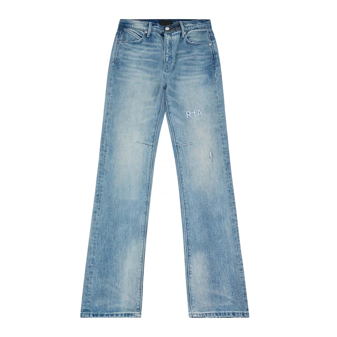 RtA Denis Flared Denim Medium Blue Jeans by RtA - NWAHYPE No.1 for streetwear Pants in USA