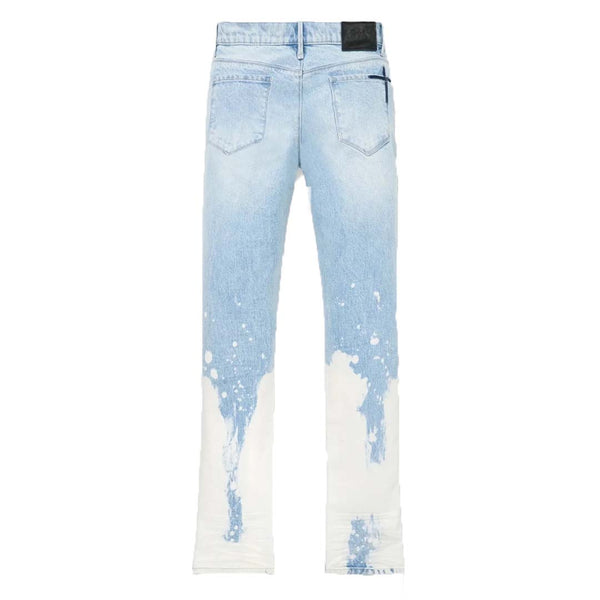 RtA Denis Light Wash Splatter Jeans Blue by RtA - NWAHYPE No.1 for streetwear Pants in USA