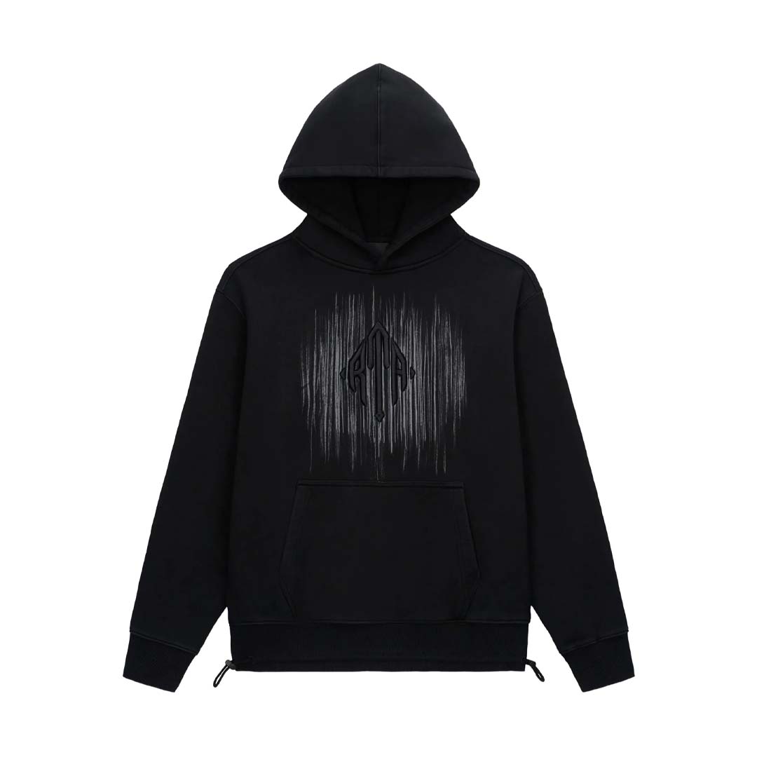 RtA Jordan Etched Monogram Hoodie Black by RtA - NWAHYPE No.1 for streetwear Hoodies in USA