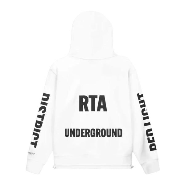 RtA Jordan Underground Hoodie White by RtA - NWAHYPE No.1 for streetwear Hoodies in USA