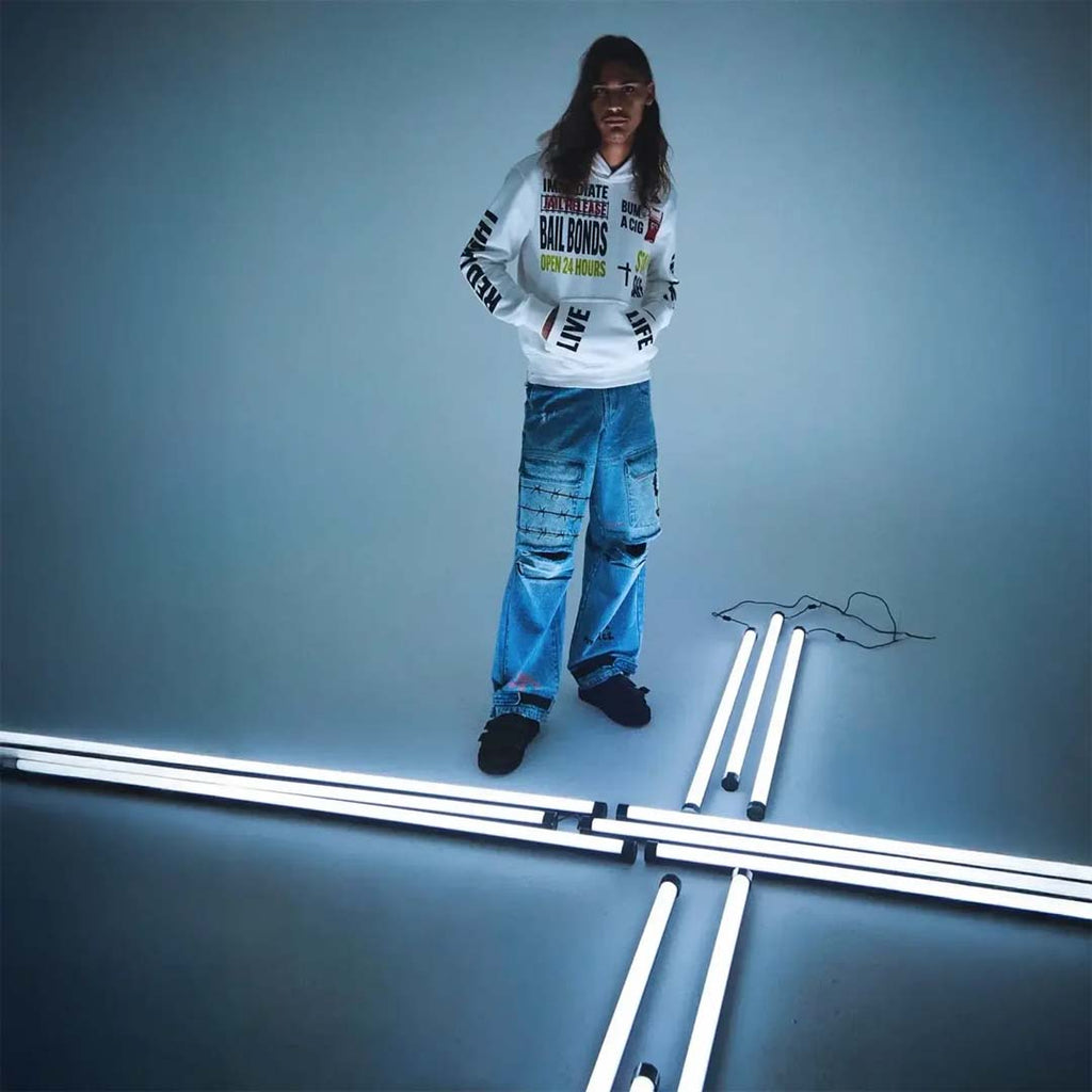 RtA Jordan Underground Hoodie White by RtA - NWAHYPE No.1 for streetwear Hoodies in USA