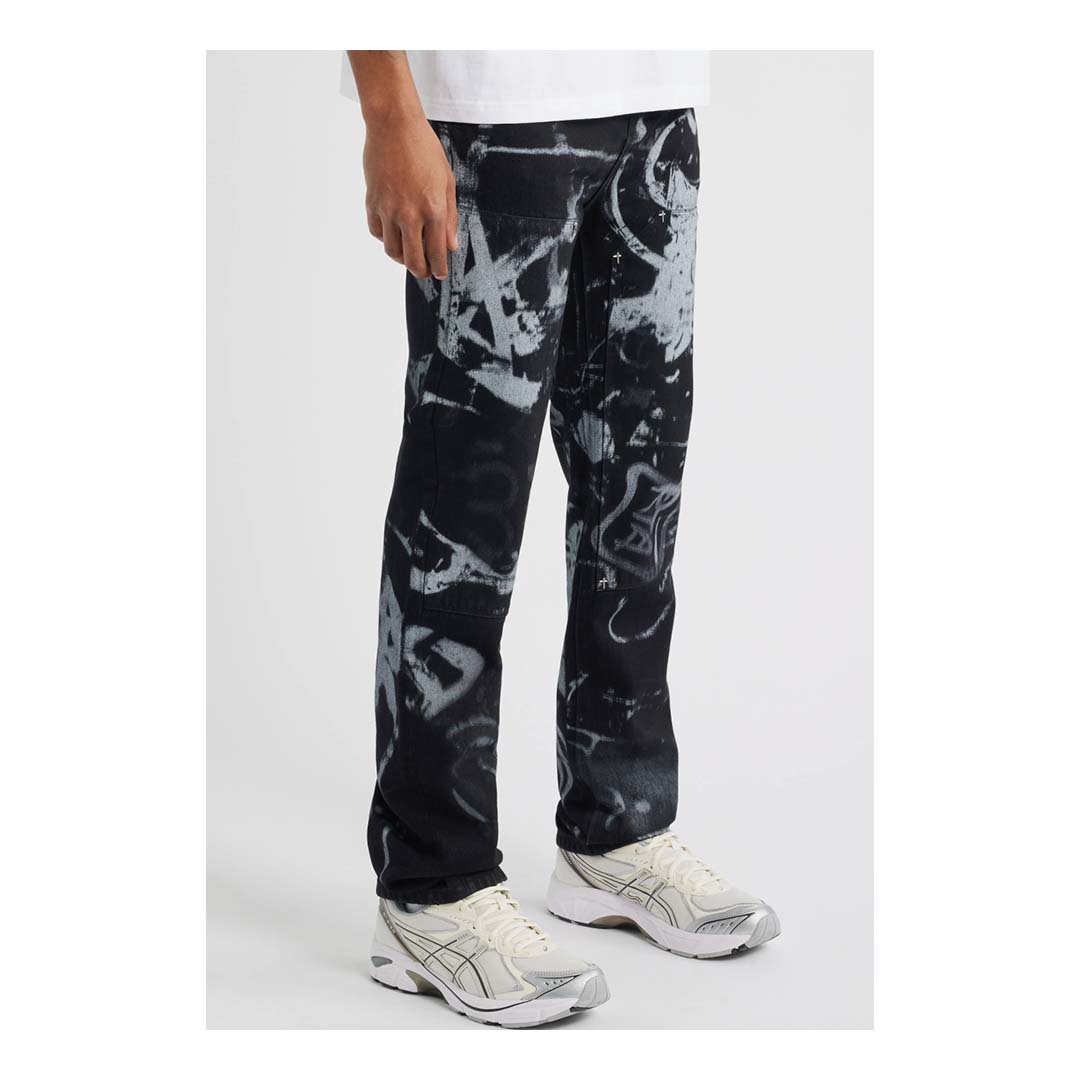 RtA Lost Frequencies Ricardo Graffiti Jeans Black by RtA - NWAHYPE No.1 for streetwear Pants in USA