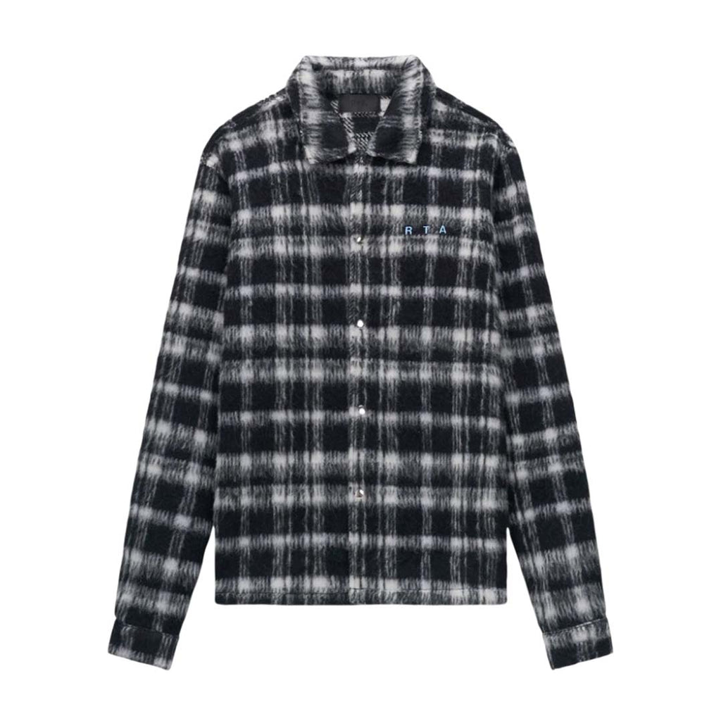 RtA Parlan Black Pixel Cross Shacket by RtA - NWAHYPE No.1 for streetwear Hoodies in USA