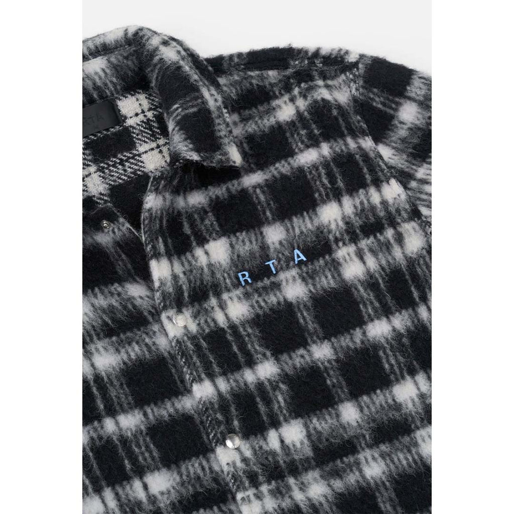 RtA Parlan Black Pixel Cross Shacket by RtA - NWAHYPE No.1 for streetwear Hoodies in USA