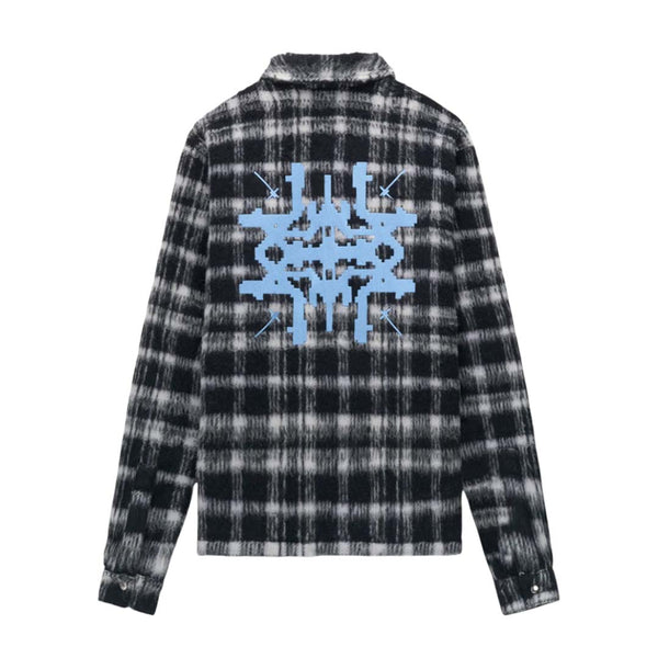RtA Parlan Black Pixel Cross Shacket by RtA - NWAHYPE No.1 for streetwear Hoodies in USA