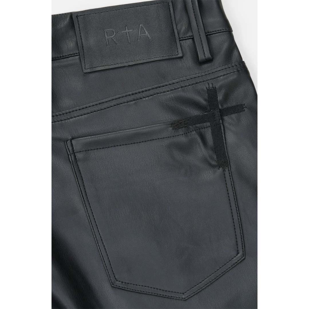 RtA Slate Cargo Leather Skinny Pants Black by RtA - NWAHYPE No.1 for streetwear Pants in USA