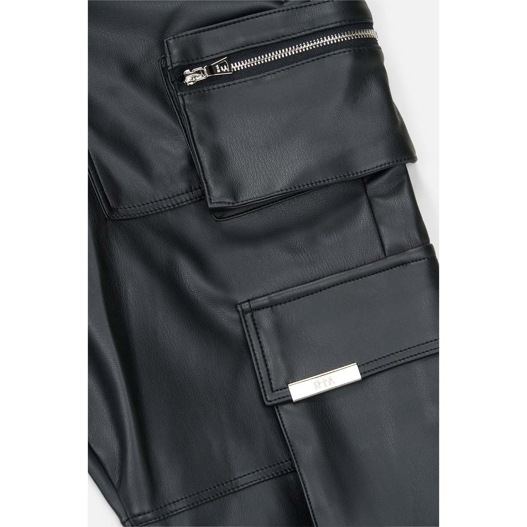 RtA Slate Cargo Leather Skinny Pants Black by RtA - NWAHYPE No.1 for streetwear Pants in USA