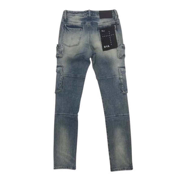 RtA Slate Muddy Sky Cargo Jeans by RtA - NWAHYPE No.1 for streetwear Pants in USA