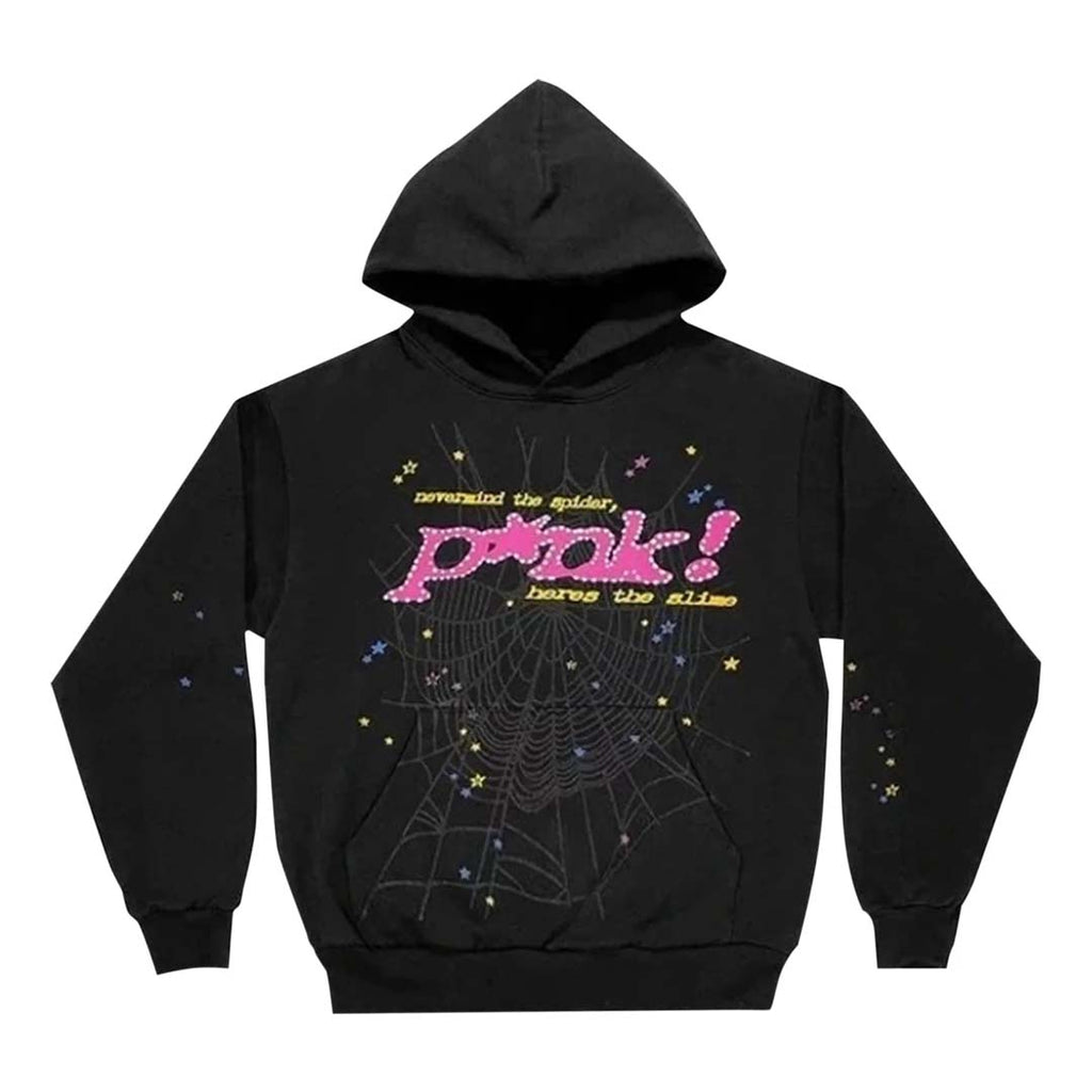 Sp5der P*nk Hoodie 'Black'