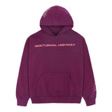 Sp5der Nocturnal Highway Hoodie 'Dark Purple'