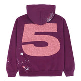 Sp5der Nocturnal Highway Hoodie 'Dark Purple'