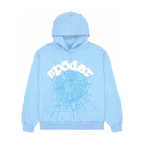 Sp5der Web Hoodie Sky Blue