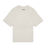 Fear of God Essentials Boxy Tee Applique Logo Heather Oatmeal