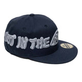 Mood Swings Not In The Mood NYC Fitted Hat Navy Silver