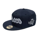 Mood Swings Not In The Mood NYC Fitted Hat Navy Silver
