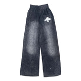 Vertabrae Sweatpants Crystalized Faded Black/White