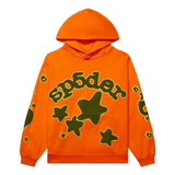 Sp5der Orange Beluga Hoodie