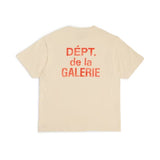 Gallery Dept. French T-shirt Cream/Orange