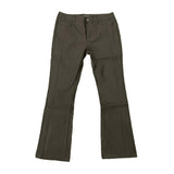 Embellish Black Leather Flare Pant Jeans