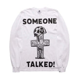 Warren Lotas Someone Talked Long Sleeve White