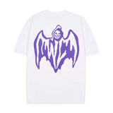 Warren Lotas Bat Logo White Purple Tee