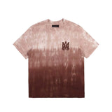 Amiri Logo Dip Dyed Tee Brown