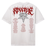 Revenge Metal Tour Tee Cement/Red