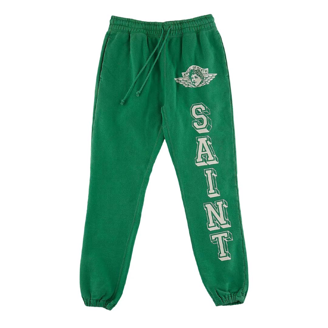 Saint Michael Angel of Death Sweatpants Green by Saint Michael - NWAHYPE No.1 for streetwear Pants in USA