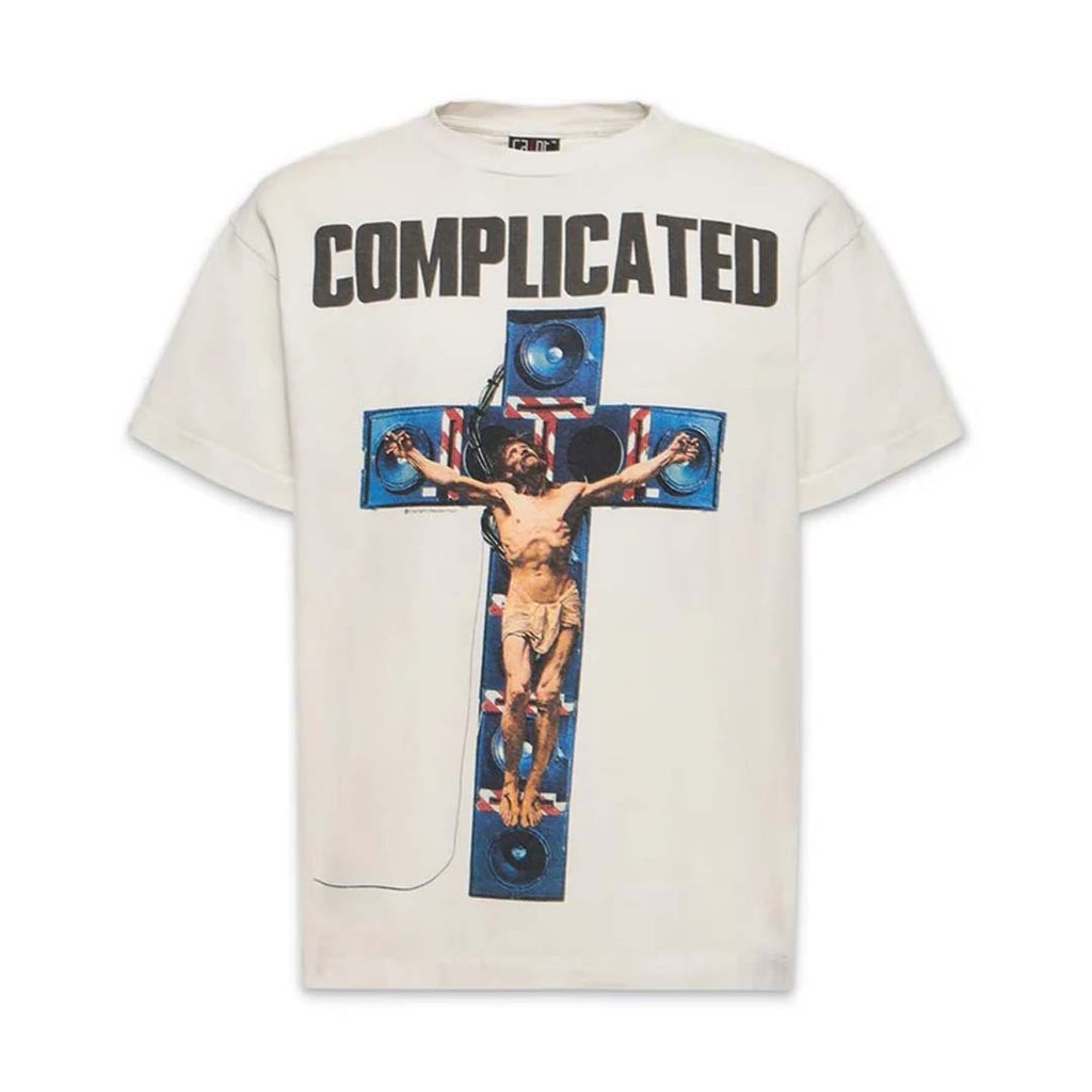 Saint Michael Complicated Tee White Black Blue by Saint Michael - NWAHYPE No.1 for streetwear T-Shirts in USA