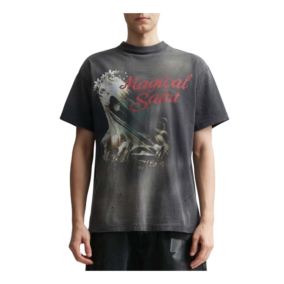 Saint Michael Magical Saint Tee Faded Black by Saint Michael - NWAHYPE No.1 for streetwear T-Shirts in USA