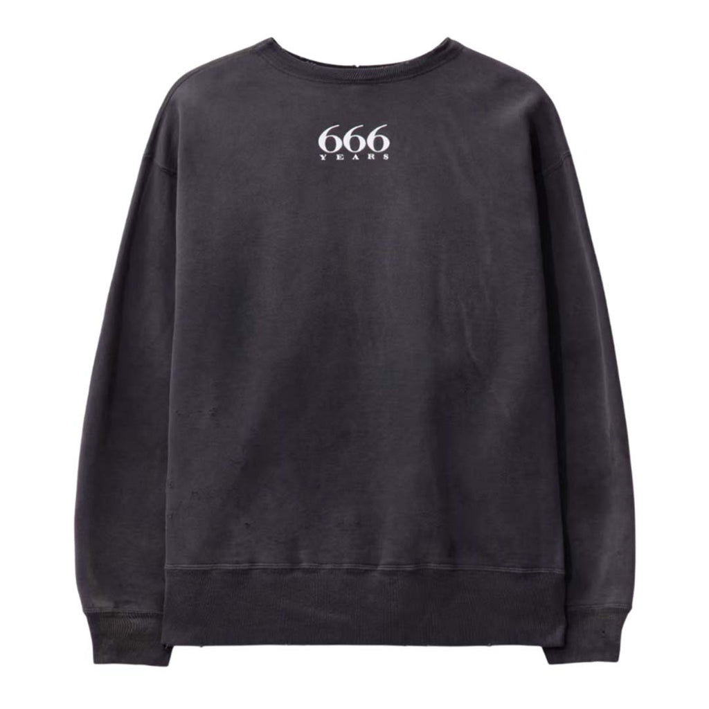 Saint Michael Rainbow Crewneck Sweatshirt Faded Black by Saint Michael - NWAHYPE No.1 for streetwear Hoodies in USA