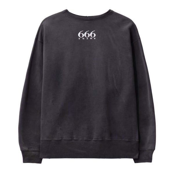 Saint Michael Rainbow Crewneck Sweatshirt Faded Black by Saint Michael - NWAHYPE No.1 for streetwear Hoodies in USA