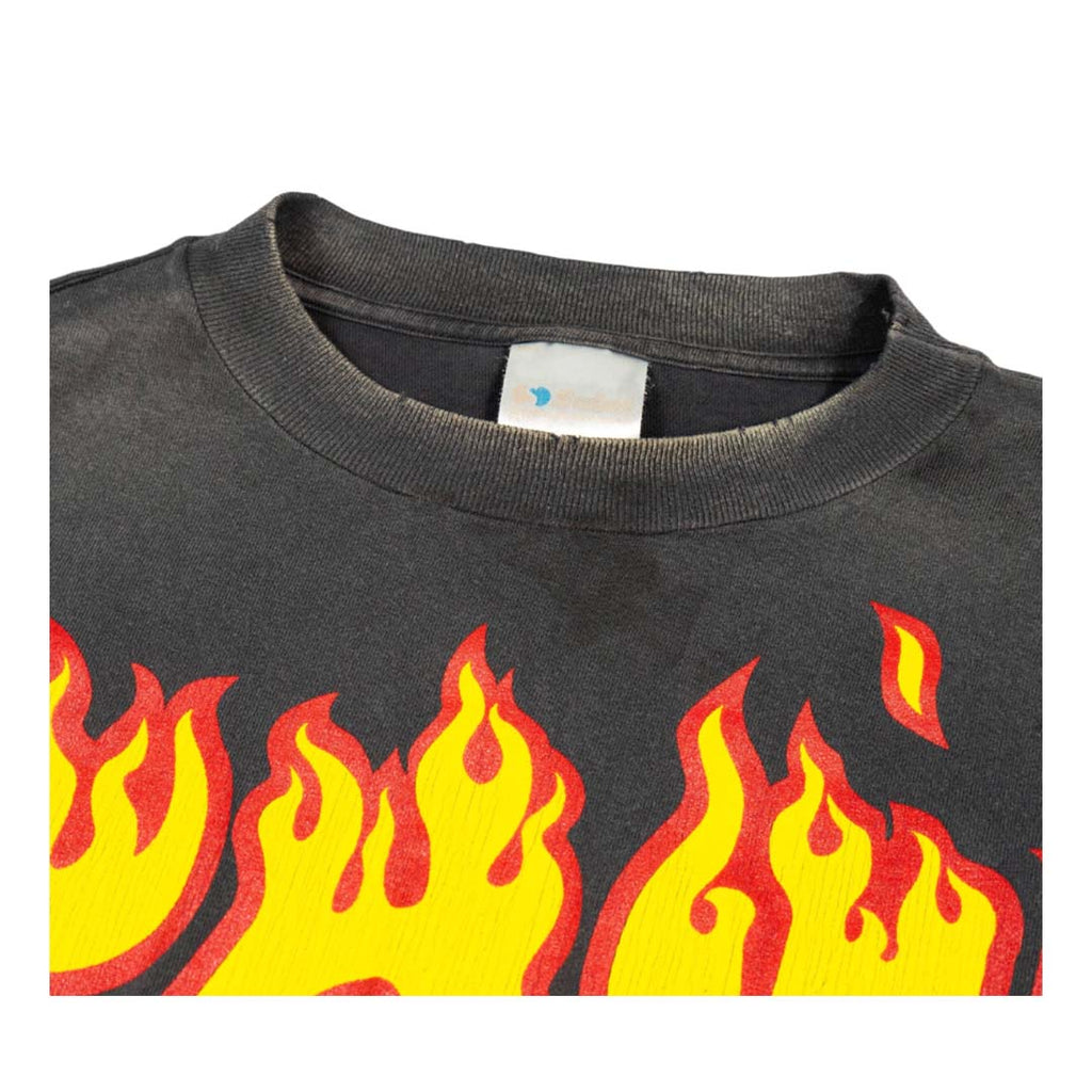 Saint Michael Soul on Fire Long Sleeve Tee Faded Black by Saint Michael - NWAHYPE No.1 for streetwear T-Shirts in USA