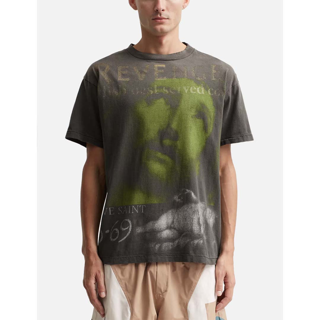 Saint Michael x Berberjin Revenge Tee Faded Black Green by Saint Michael - NWAHYPE No.1 for streetwear T-Shirts in USA