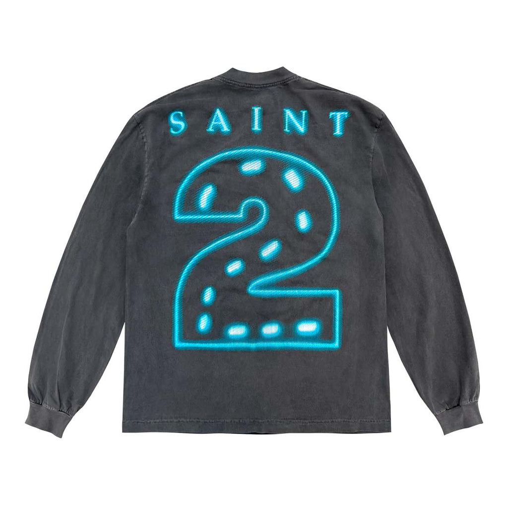 Saint Michael x NAV OMW2 Rexdale Grey Long Sleeve Tee by Saint Michael - NWAHype 1 for streetwear T-Shirts in USA