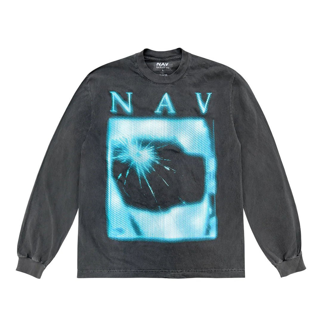 Saint Michael x NAV OMW2 Rexdale Grey Long Sleeve Tee by Saint Michael - NWAHype 1 for streetwear T-Shirts in USA