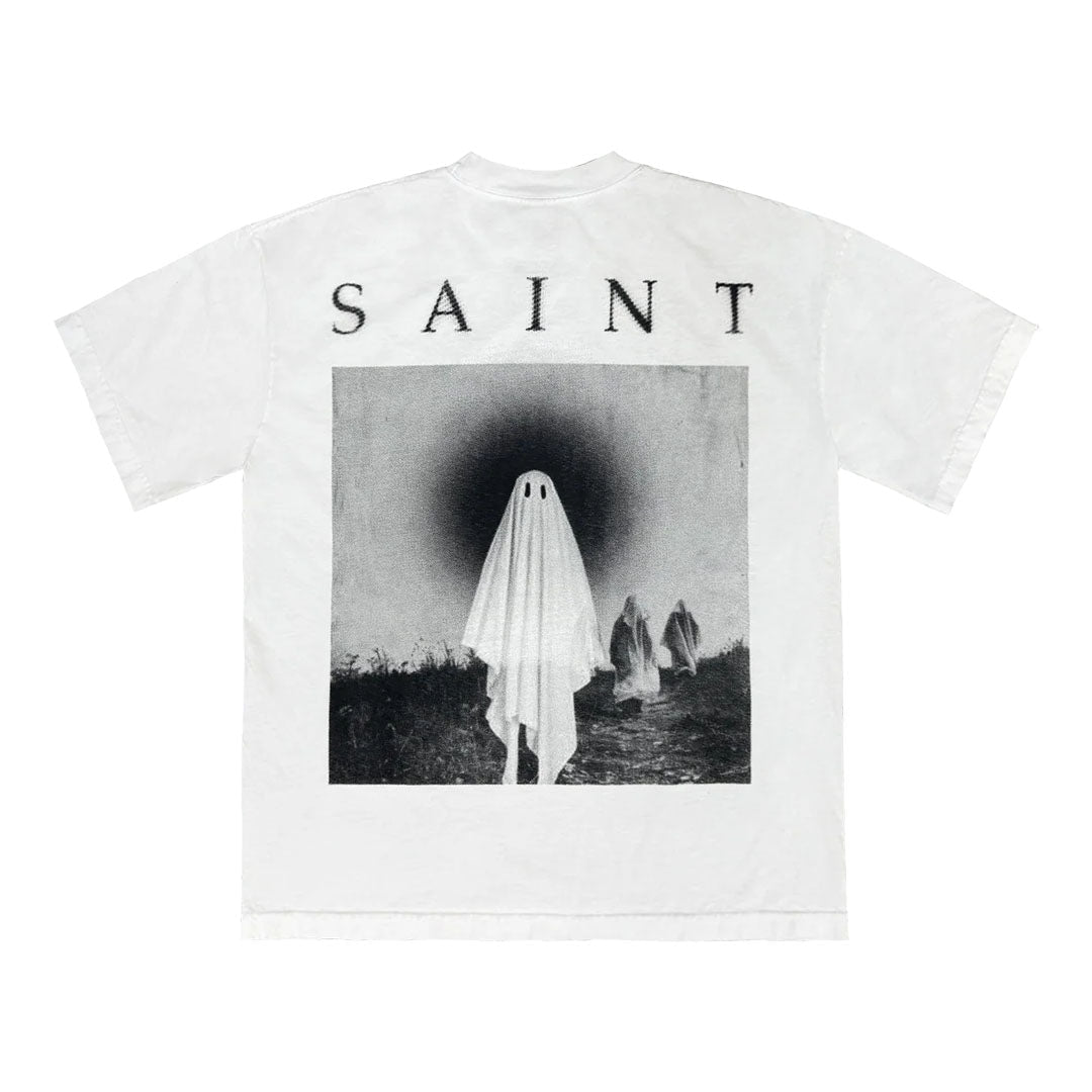 Saint Michael x NAV OMW2 Rexdale White Tee by Saint Michael - NWAHype 1 for streetwear T-Shirts in USA