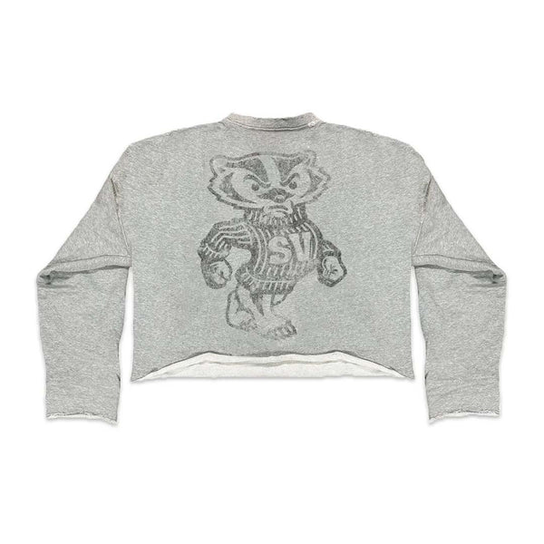 Saint Vanity Badger Grey Crewneck by Saint Vanity - NWAHYPE No.1 for streetwear Hoodies in USA