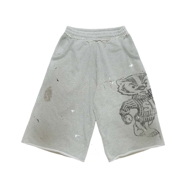 Saint Vanity Badger Grey Long Shorts by Saint Vanity - NWAHYPE No.1 for streetwear Shorts in USA