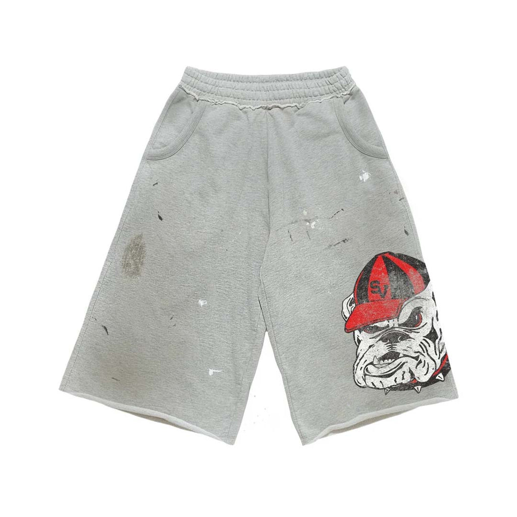 Saint Vanity Dawgs Long Shorts Distressed Grey by Saint Vanity - NWAHYPE No.1 for streetwear Shorts in USA