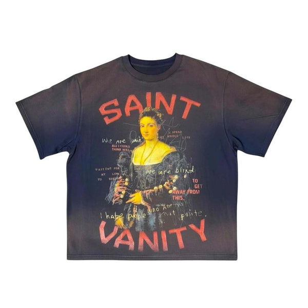 Saint Vanity Elizabeth Tee Faded Black by Saint Vanity - NWAHYPE No.1 for streetwear T-Shirts in USA