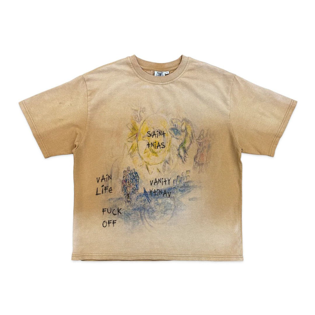 Saint Vanity F*ck Off Tee Faded Brown by Saint Vanity - NWAHype 1 for streetwear T-Shirts in USA